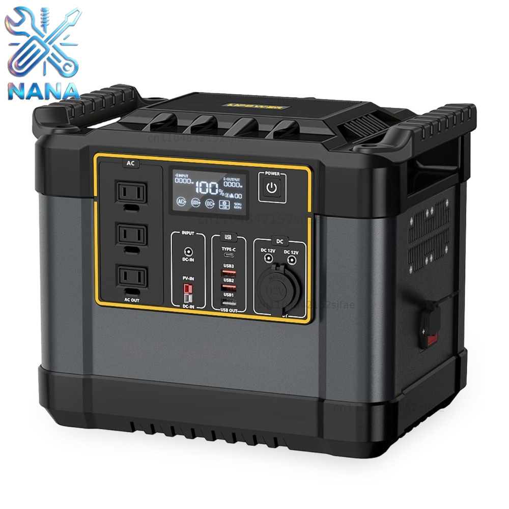 Portable Power Station 2000W Lifepo4 - Portable Power Station 1075Wh LiFePO4 Battery,1200W