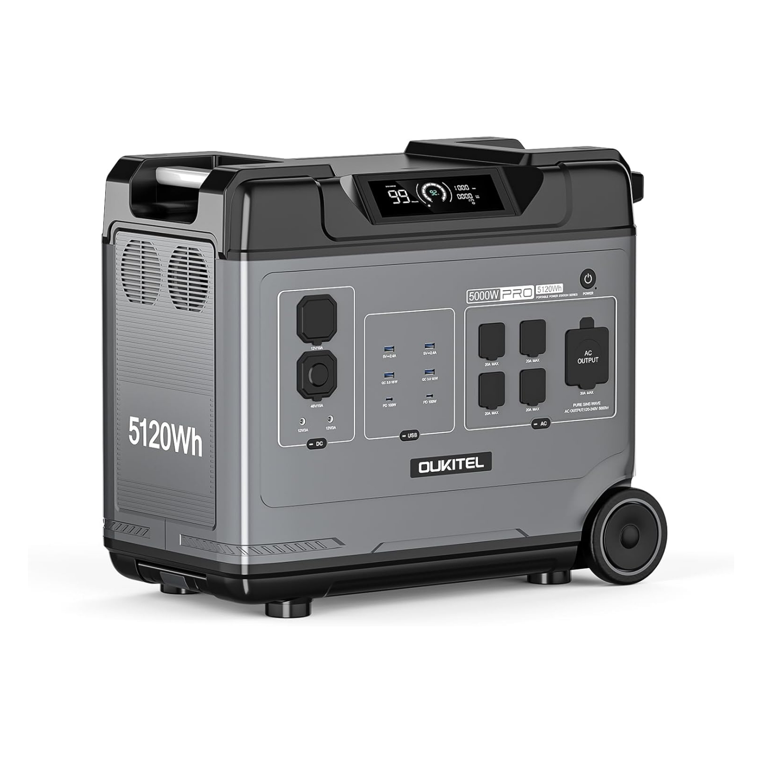 Solar Generator 3000W - 120V/240V Solar Generator Portable Current Generators