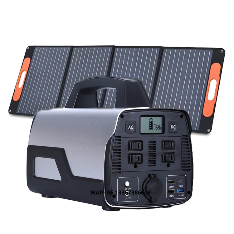 Portable Power Station 300W Camping - Portable 300W/500W Mobile Solar Power Station
