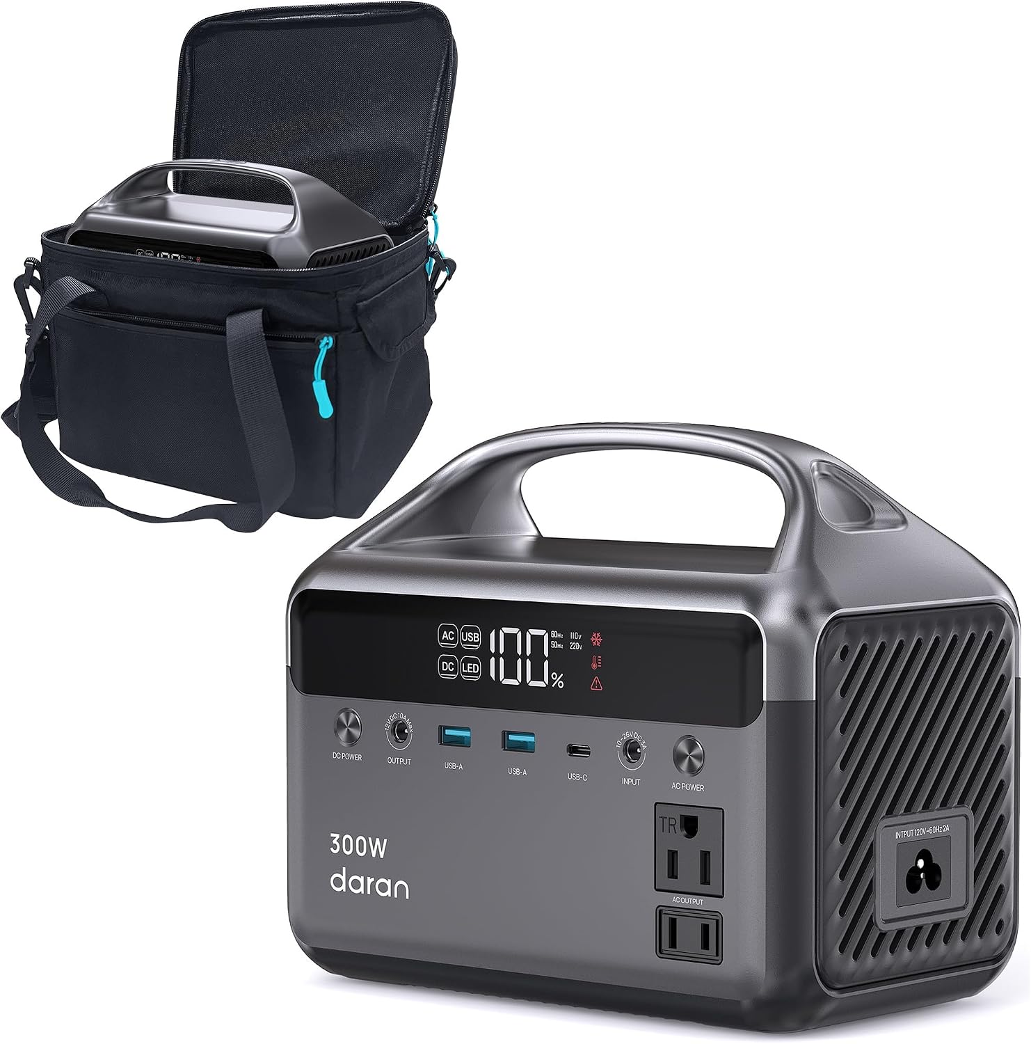 Portable Power Station 300W Camping - 300W Portable Power Station with 600W