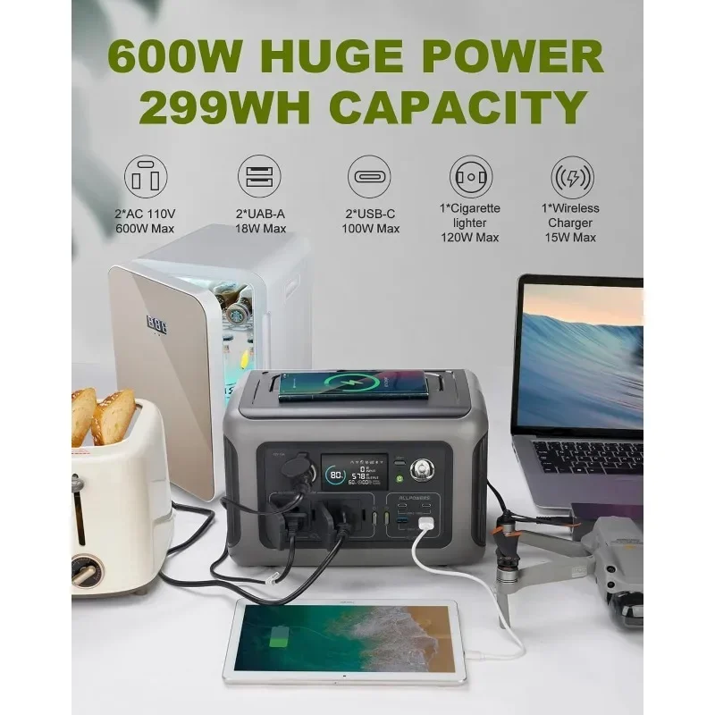 Portable Power Station 600W Ups - Hot Sales299Wh 600W Portable Power Station