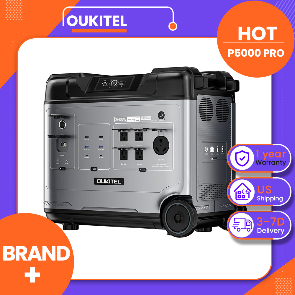Portable Power Station 1000W - OUKITEL P5000 Pro Portable Power Station,