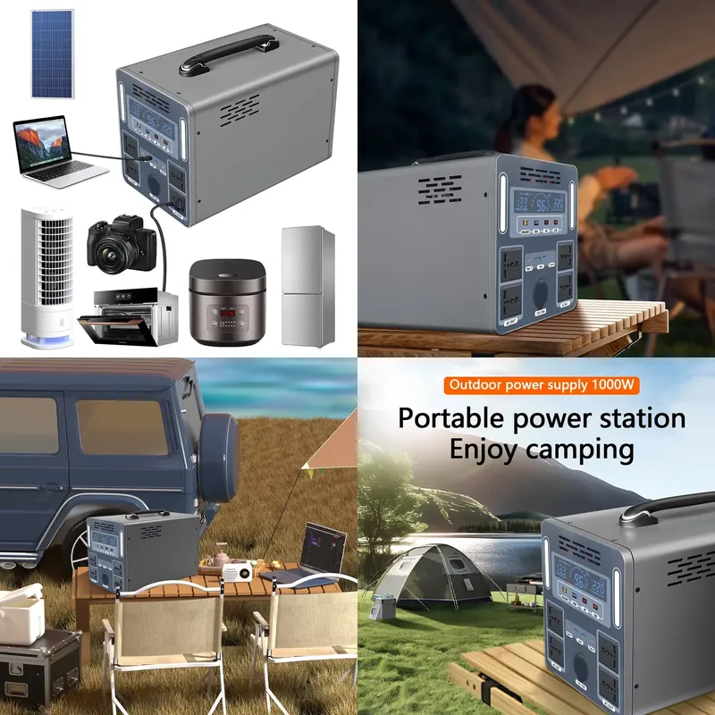 1500W Portable Solar Generator - Portable Power Station 1000W Pure Sine review and price
