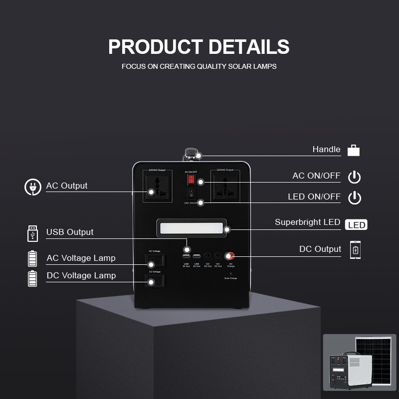 Solar portable 500w 1000w 1500 - Portable Power Station 500W review and price