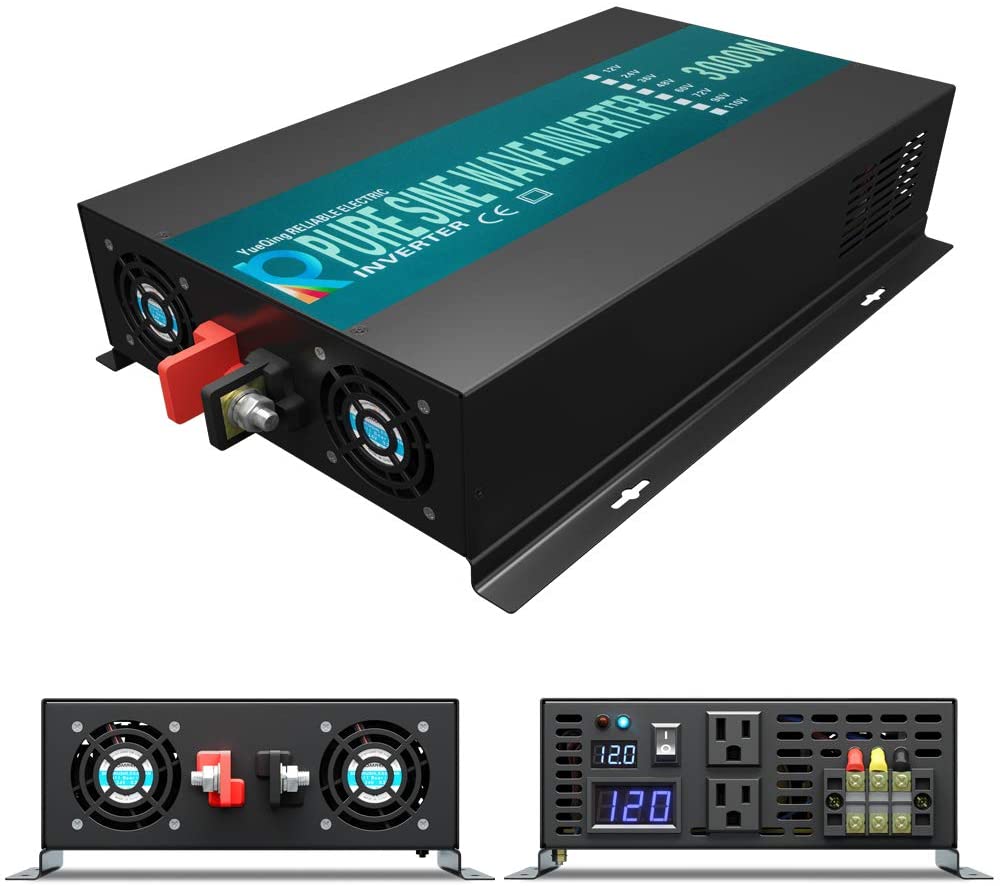 Pure Sine Wave Inverter 3000W  - Solar Generator 3000W review and price