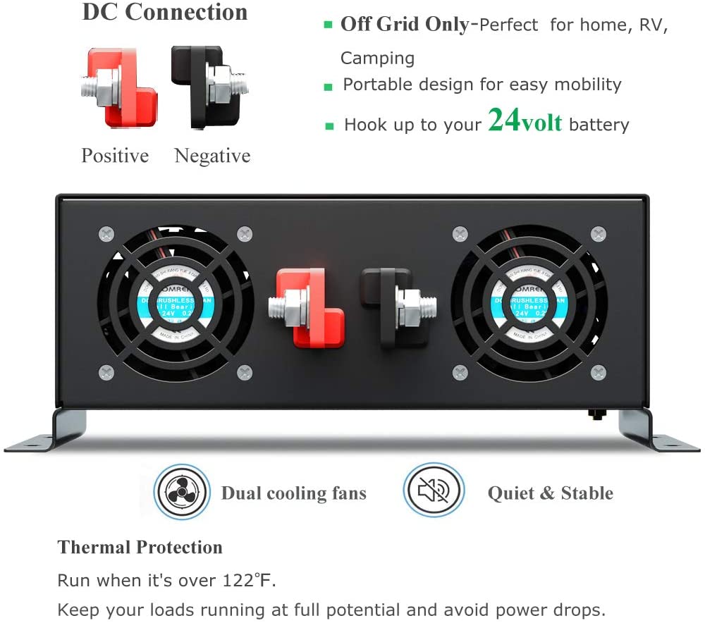 Pure Sine Wave Inverter 3000W  - Solar Generator 3000W review and price