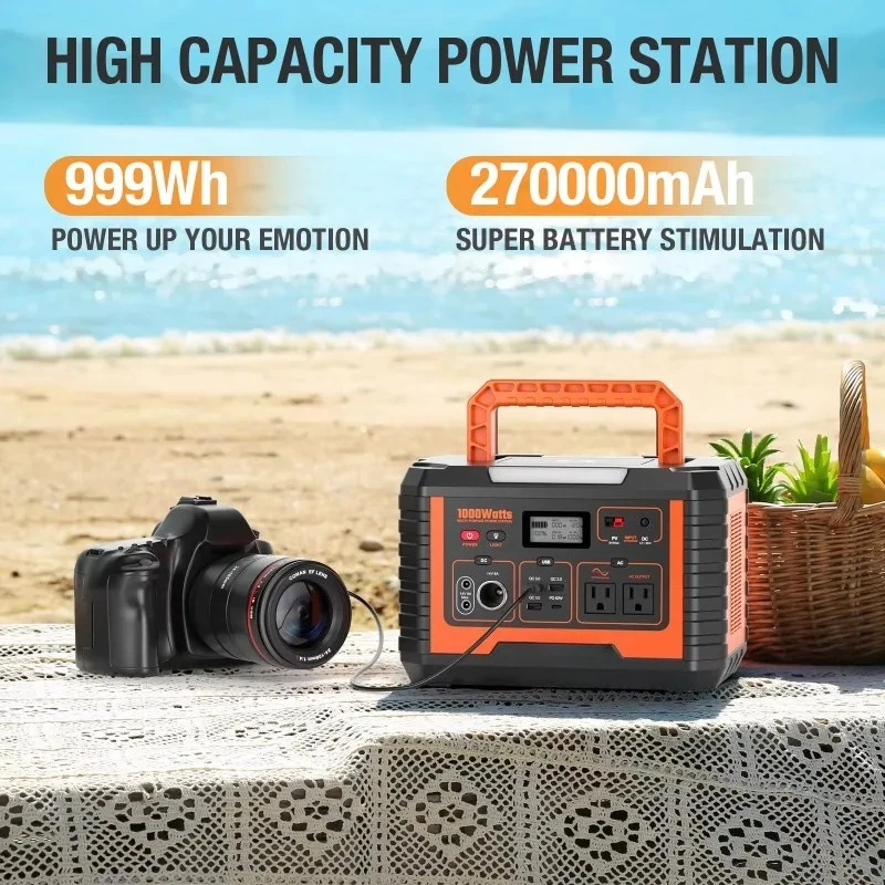 1000W Camping Solar Generator  - Portable Power Station 1000W review and price