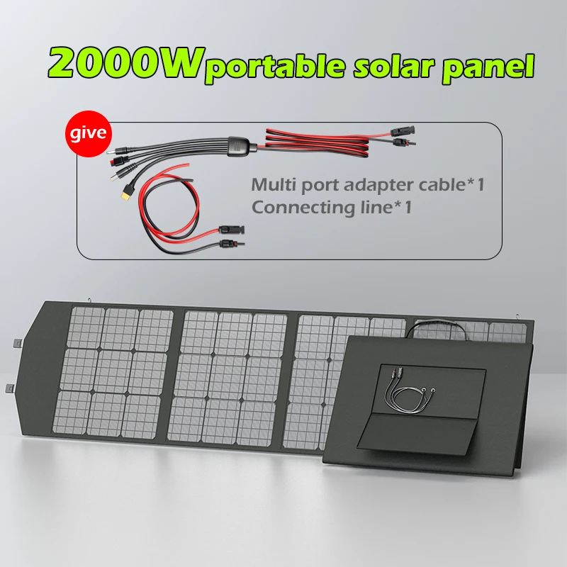 2000W Foldable Solar Generator - Solar Panel 200W Portable Foldable review and price