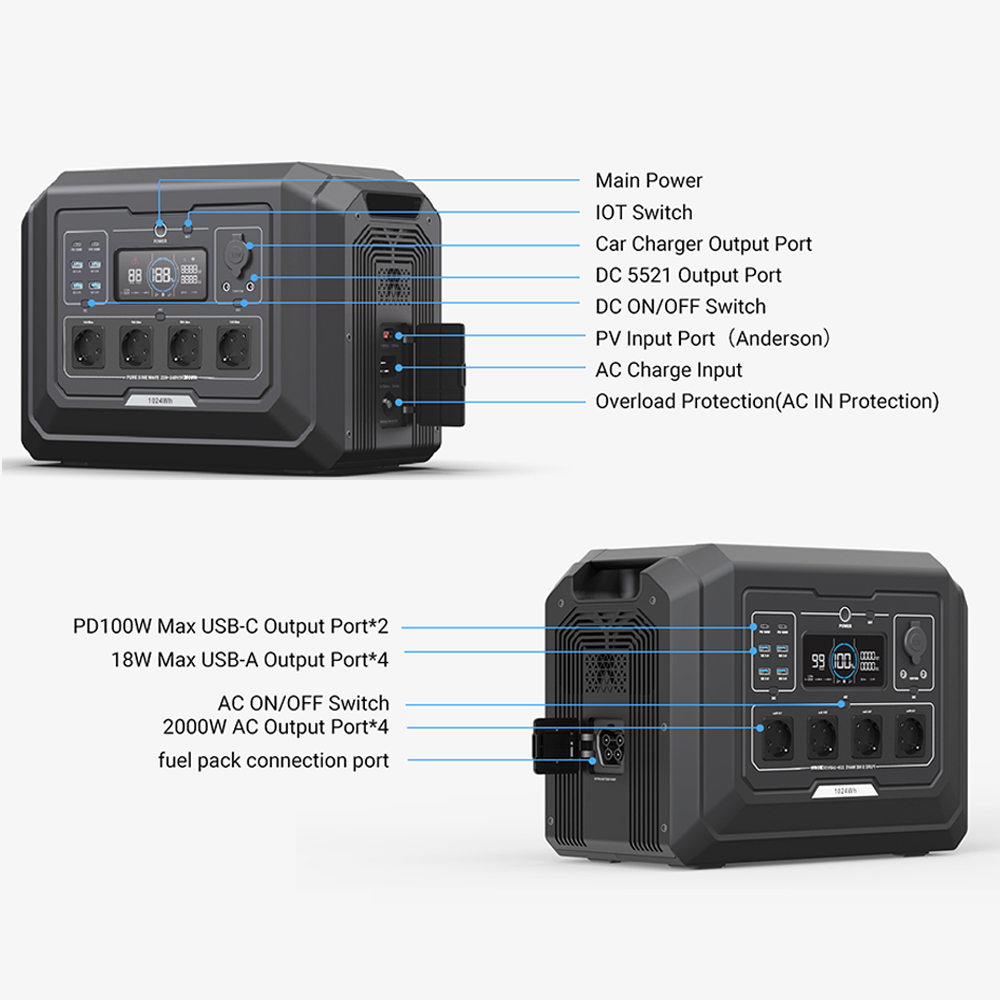 S1 2000W Portable Solar Genera - Portable Power Station 2000W Lifepo4 review and price