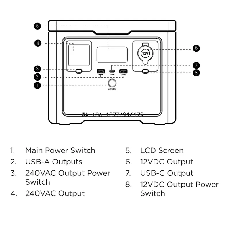 wmwmnu 600W Output Lifepo4 Bat - Portable Power Station 600W Ups review and price