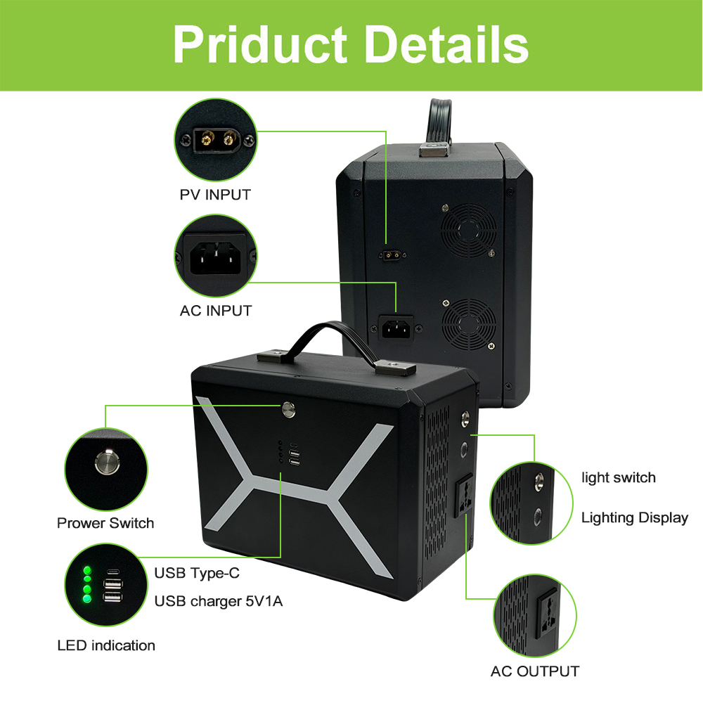 500W 220V 230V Universal plug  - Portable Power Station 500W review and price