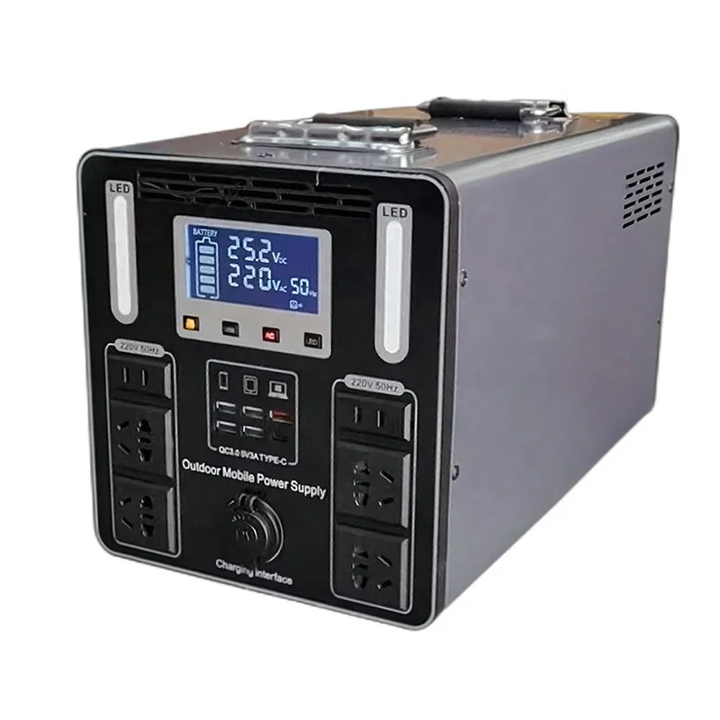 1000W 1200W AC/DC Outlets Back - Portable Power Station 1000W review and price