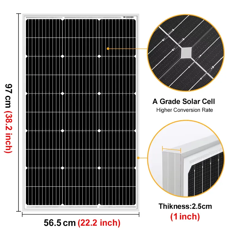 18V 100W/200W/400W Rigid Solar - Solar Panel 400W Rigid Monocrystalline review and price