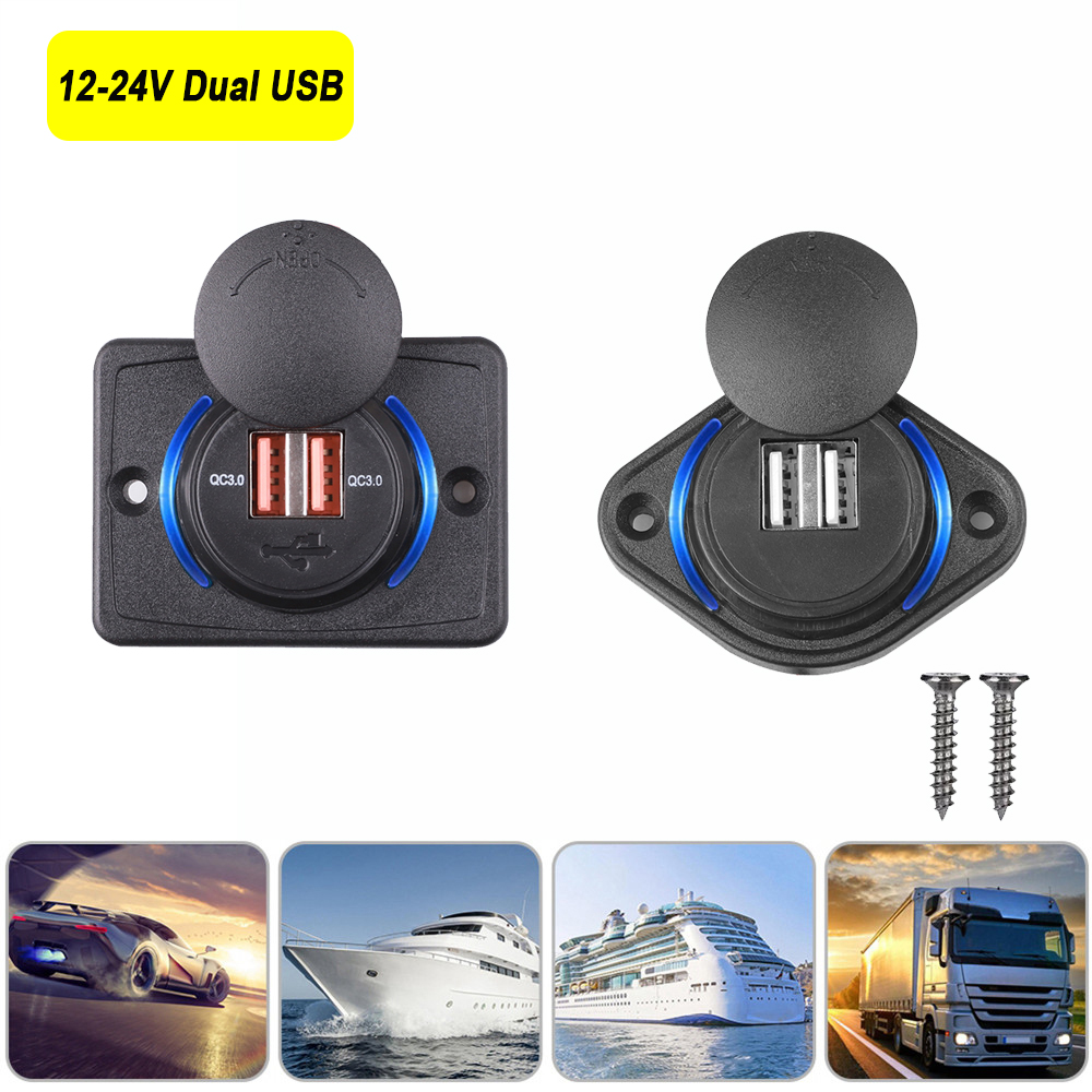 12/24V Dual USB Charger Fast C - Power Station With 30A Rv Outlet review and price