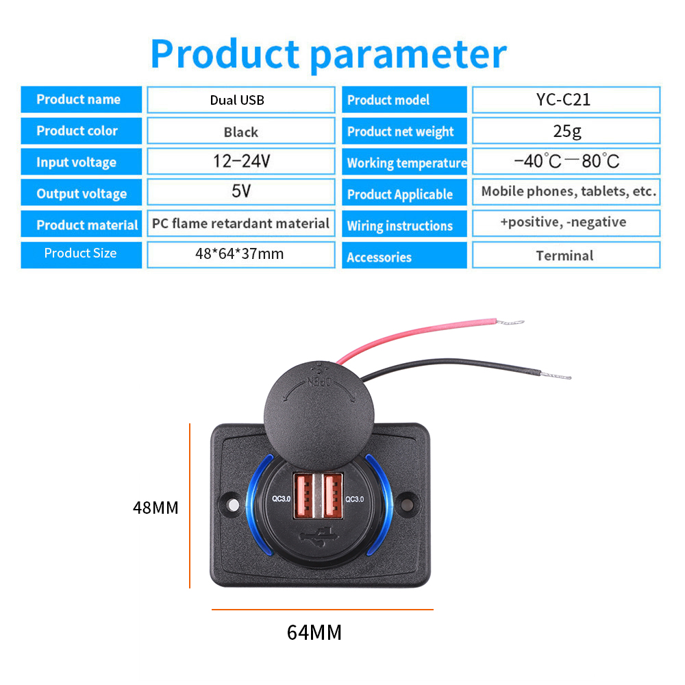 12/24V Dual USB Charger Fast C - Power Station With 30A Rv Outlet review and price