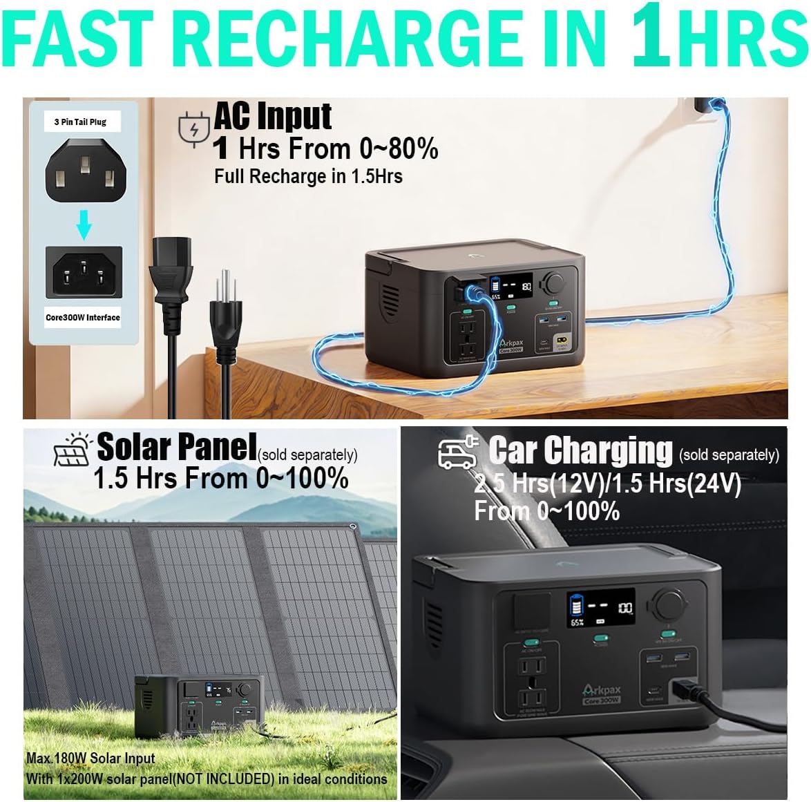 Portable Power Station 300W 60 - Portable Power Station 600W Ups review and price