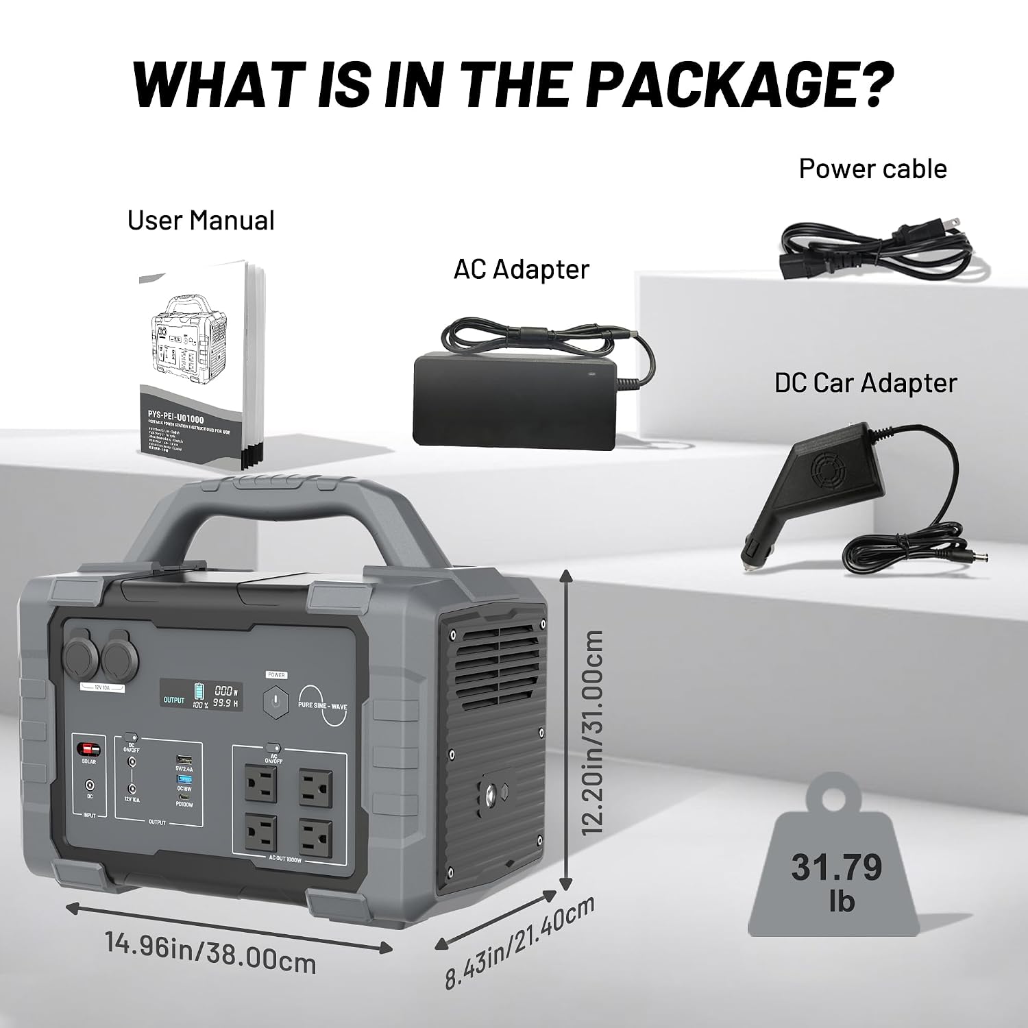 1000W Portable Power Station 1 - Portable Power Station 1000W review and price