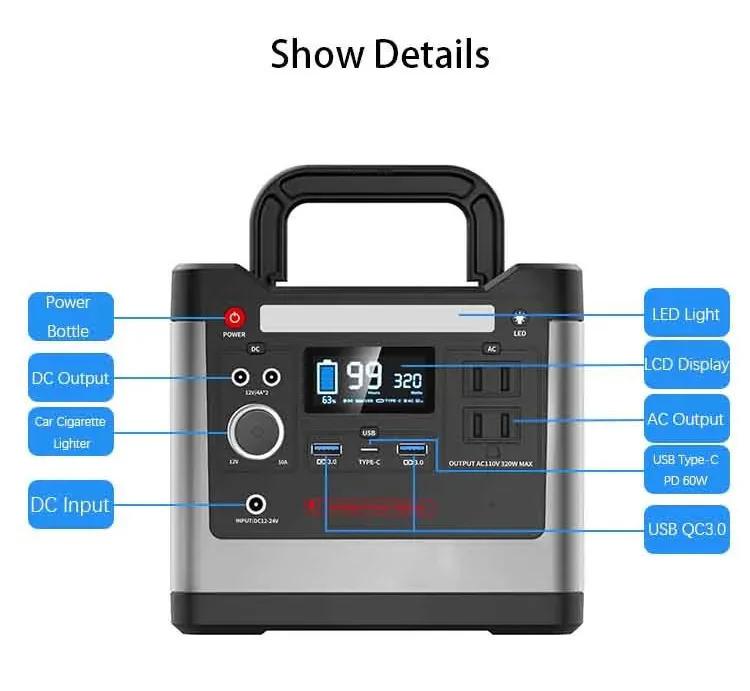 Portable 600W/800W/1000W Solar - Portable Power Station 1000W review and price