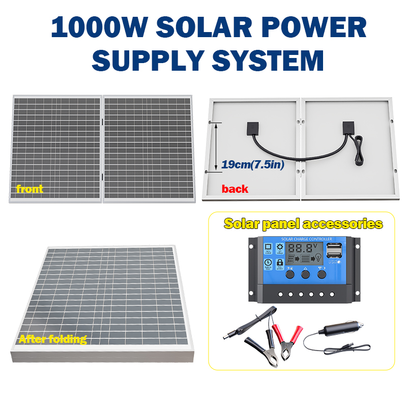 1000W Solar Panel Foldable Des - Portable Power Station 1000W review and price