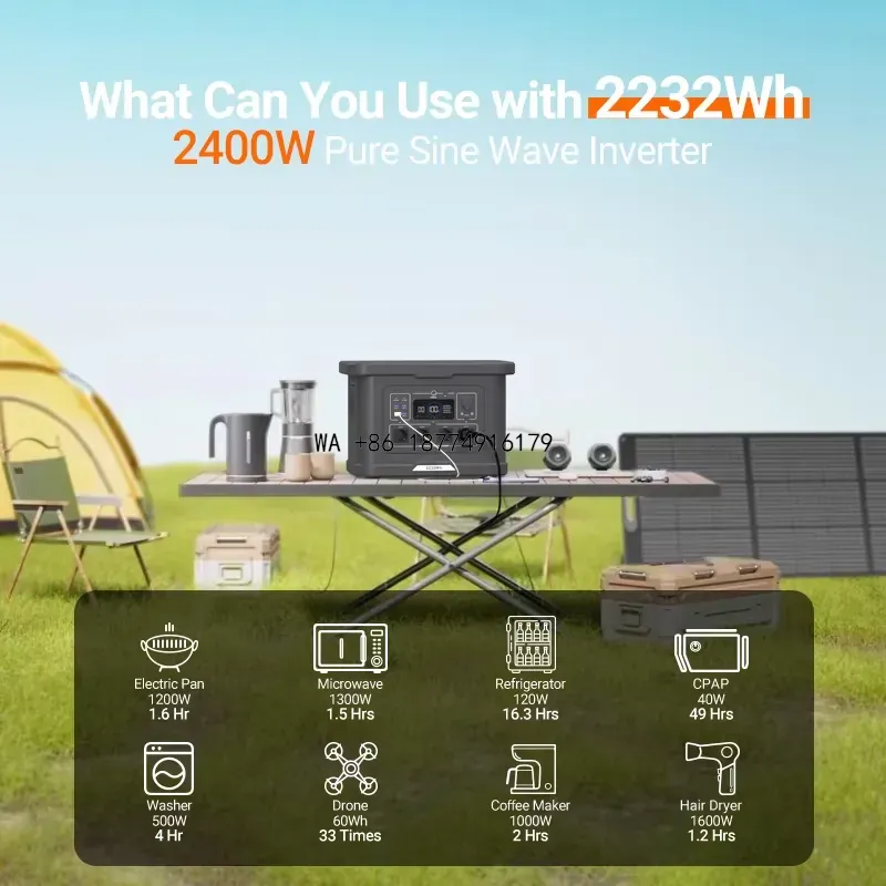wmwmnu   Lifepo4 Energy System - Portable Power Station 2000W Lifepo4 review and price
