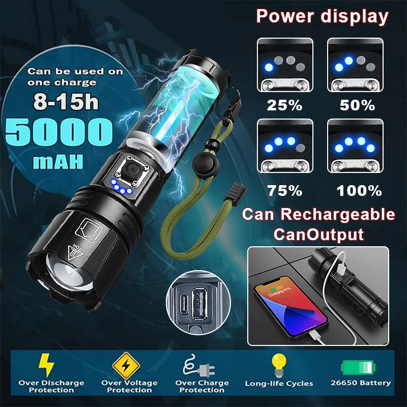 Most Powerful LED Flashlight U - Portable Power Station 300W Camping review and price