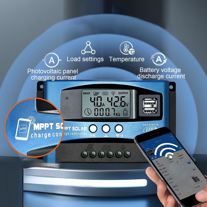 12V 24V WiFi bluetooth MPPT So - Mppt Solar Charge Controller 60A review and price