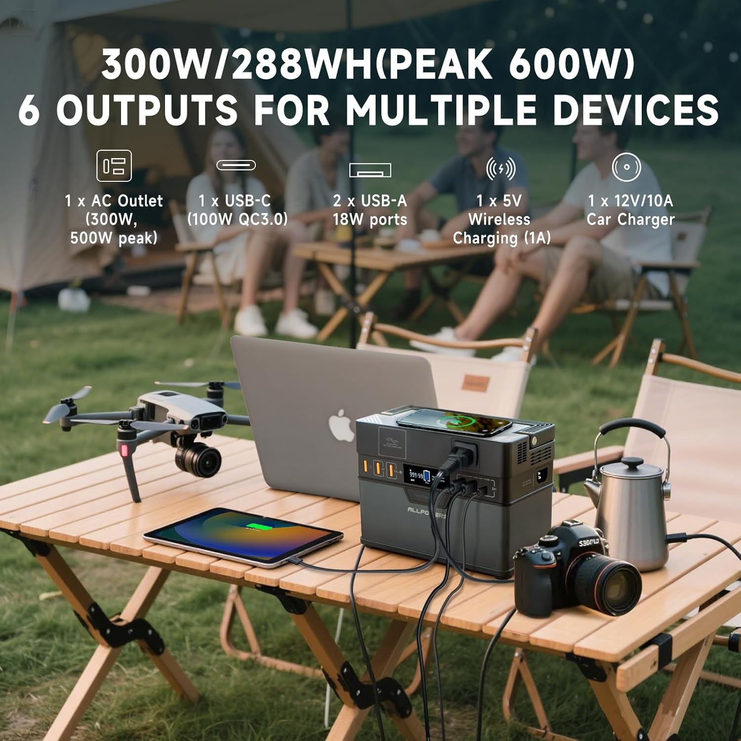 ALLPOWERS S300 PLUS 300W Porta - Portable Power Station 300W Camping review and price