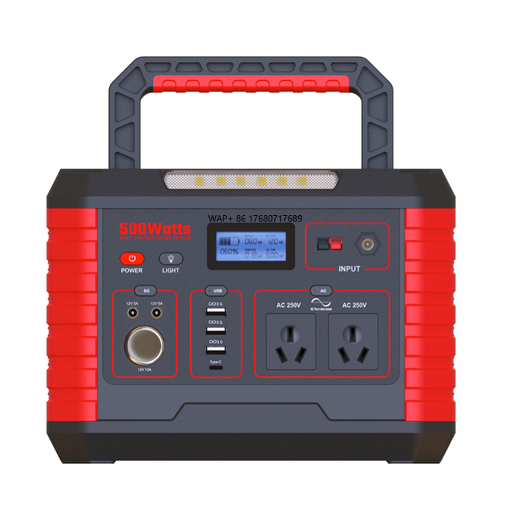 Solar energy storage  solar ge - Portable Power Station 500W review and price