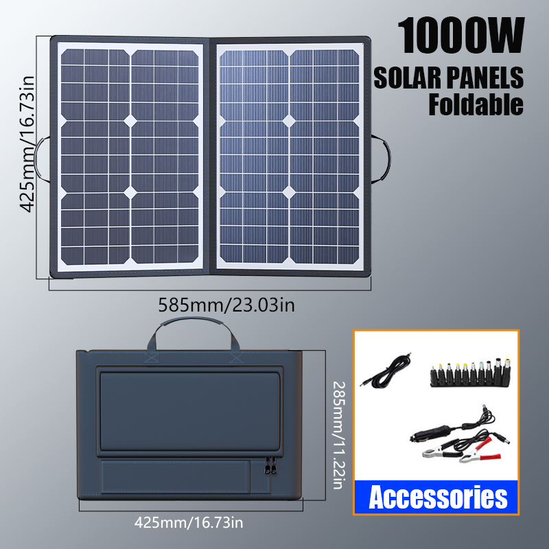 1000W Portable Foldable Solar  - Portable Power Station 1000W Pure Sine review and price