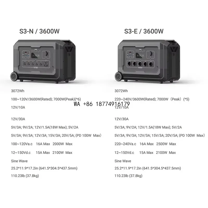 wmwmnu   3KW Lifepo4 Battery T - Solar Generator 3000W review and price