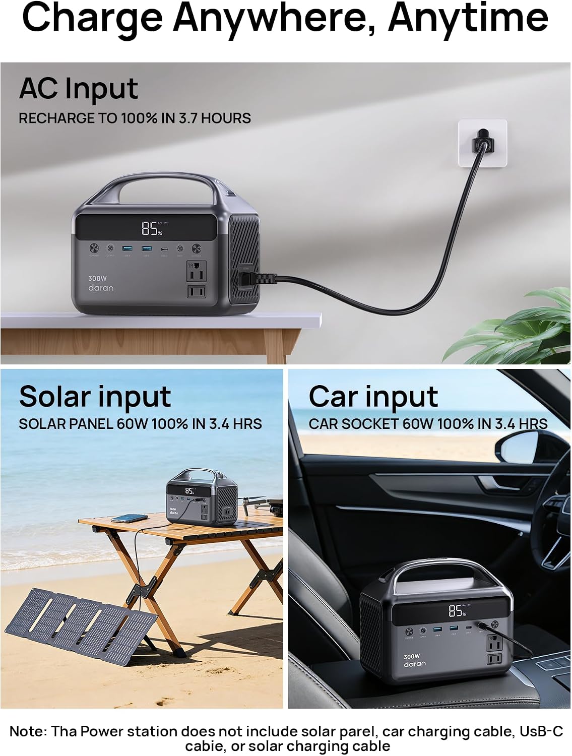 300W Portable Power Station wi - Portable Power Station 300W Camping review and price
