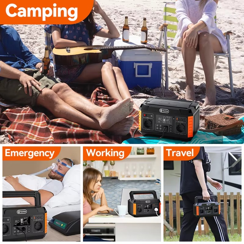 AC 500W uninterruptible power  - Portable Power Station 500W review and price