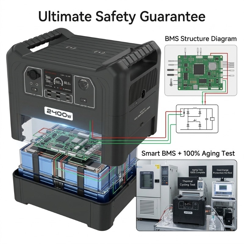 Newly Launched 2400W Solar Por - Portable Power Station 500W review and price