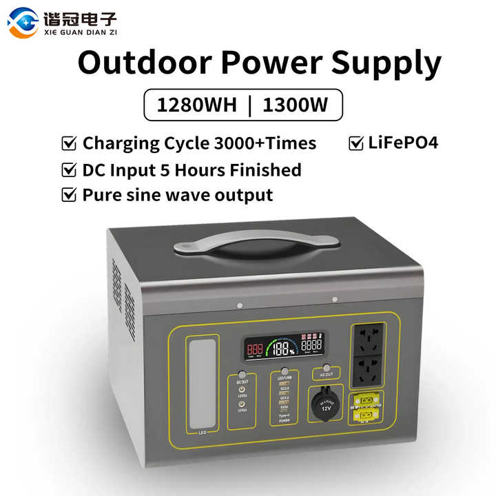 Portable 1280Wh Solar Generato - Portable Power Station 1500W Ac Outlet review and price