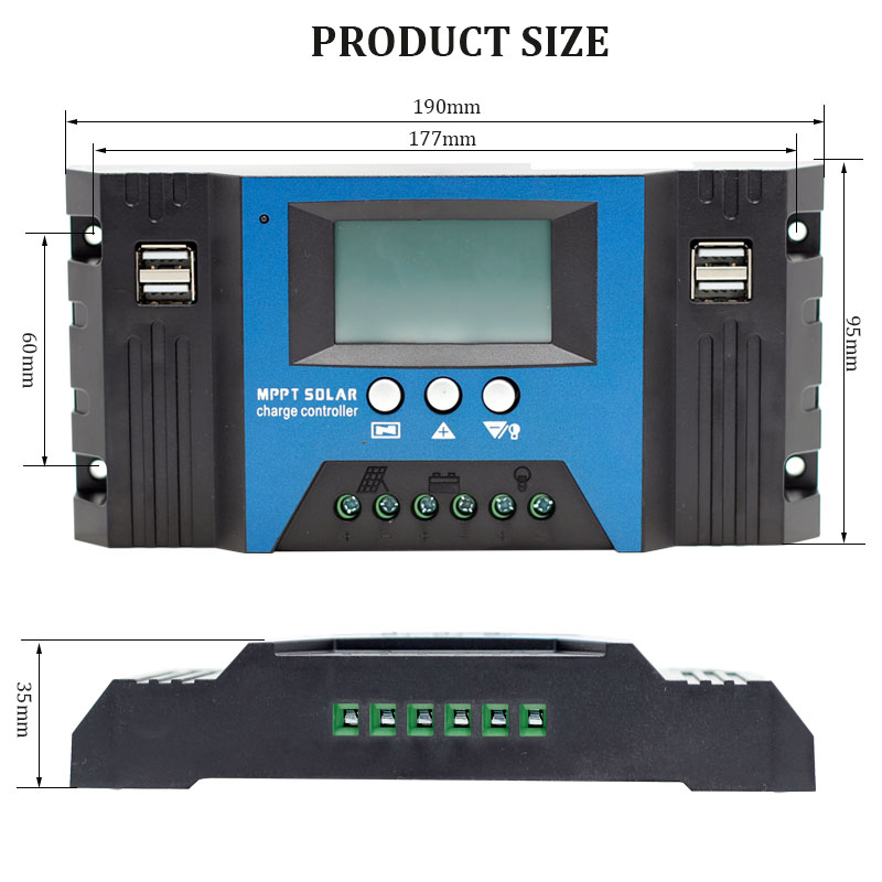 MPPT Solar Controller 12V/24V  - Mppt Solar Charge Controller 60A review and price
